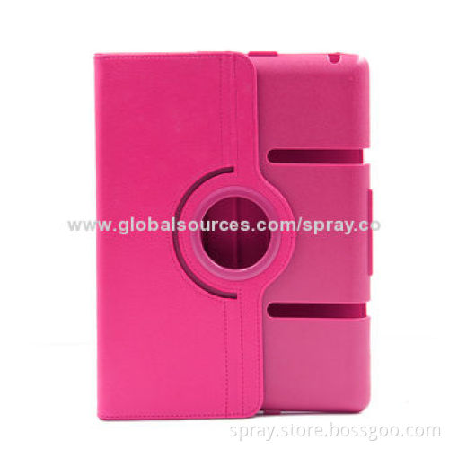 360 Degrees Rotating Stand PU Leather Case for iPad 2/3, Various Colors Available